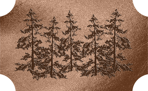 DLP517 000 BZ SH BZ Bronze Pine Trees